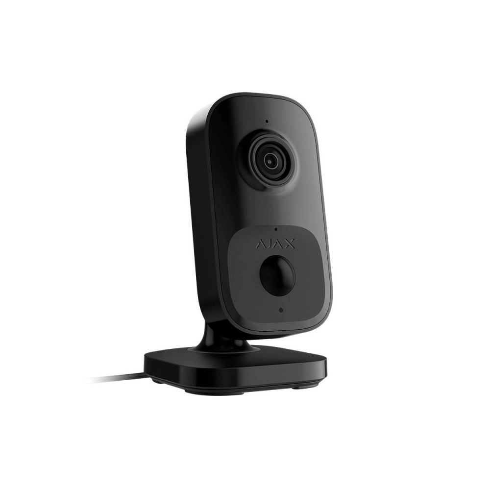 Wi-Fi камера видеонаблюдения Ajax IndoorCam (Black) с ИК-датчиком движения и встроенным ИИ